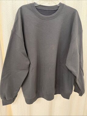 Oversized Crewneck Sweatshirt - Charcoal Gray